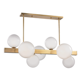 Hudson Valley Lighting Hinsdale Light Island with Brass Fitting