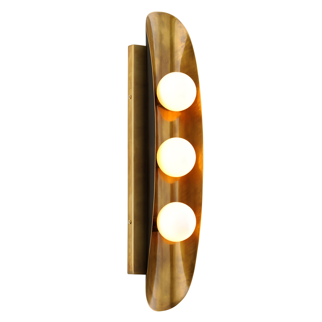 Hudson Valley Lighting Large Hopper Wall Sconce in Solid Brass