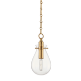 Hudson Valley Lighting Ivy Small Pendant Light with Steel