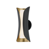 Hudson Valley Lighting Josie Wall Sconce with Black and Gold Metal