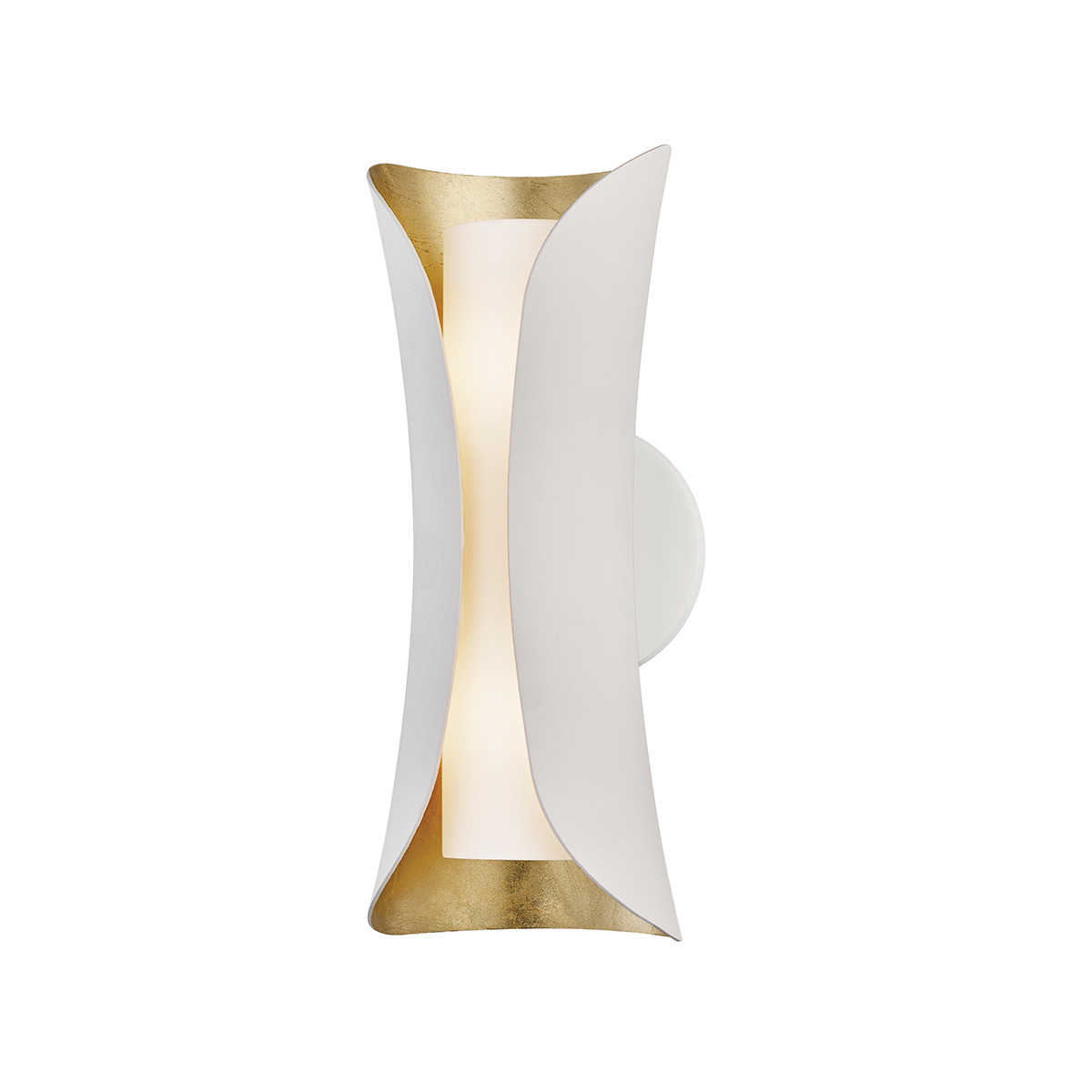 Hudson Valley Lighting Josie Wall Sconce with White and Gold Metal