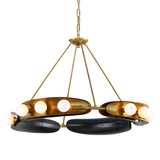 Hudson Valley Lighting Large Hopper Chandelier in Solid Brass