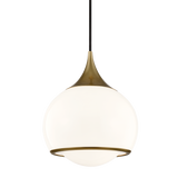 Hudson Valley Lighting Reese Pendant Light with Aged Bronze Finish Steel