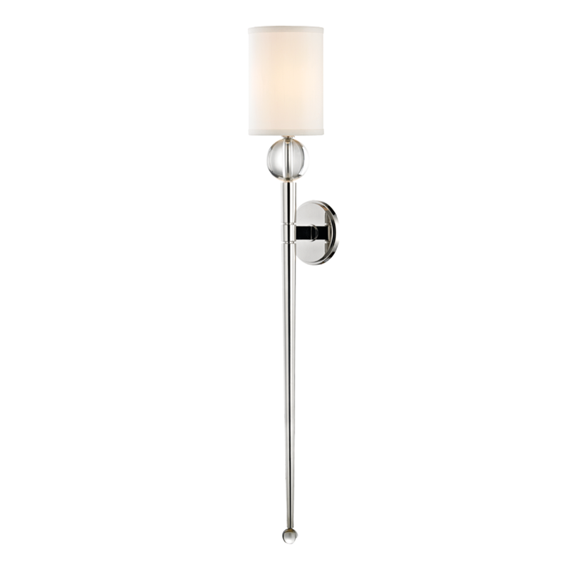Hudson Valley Lighting Rockland Large Wall Sconce in Polished Steel