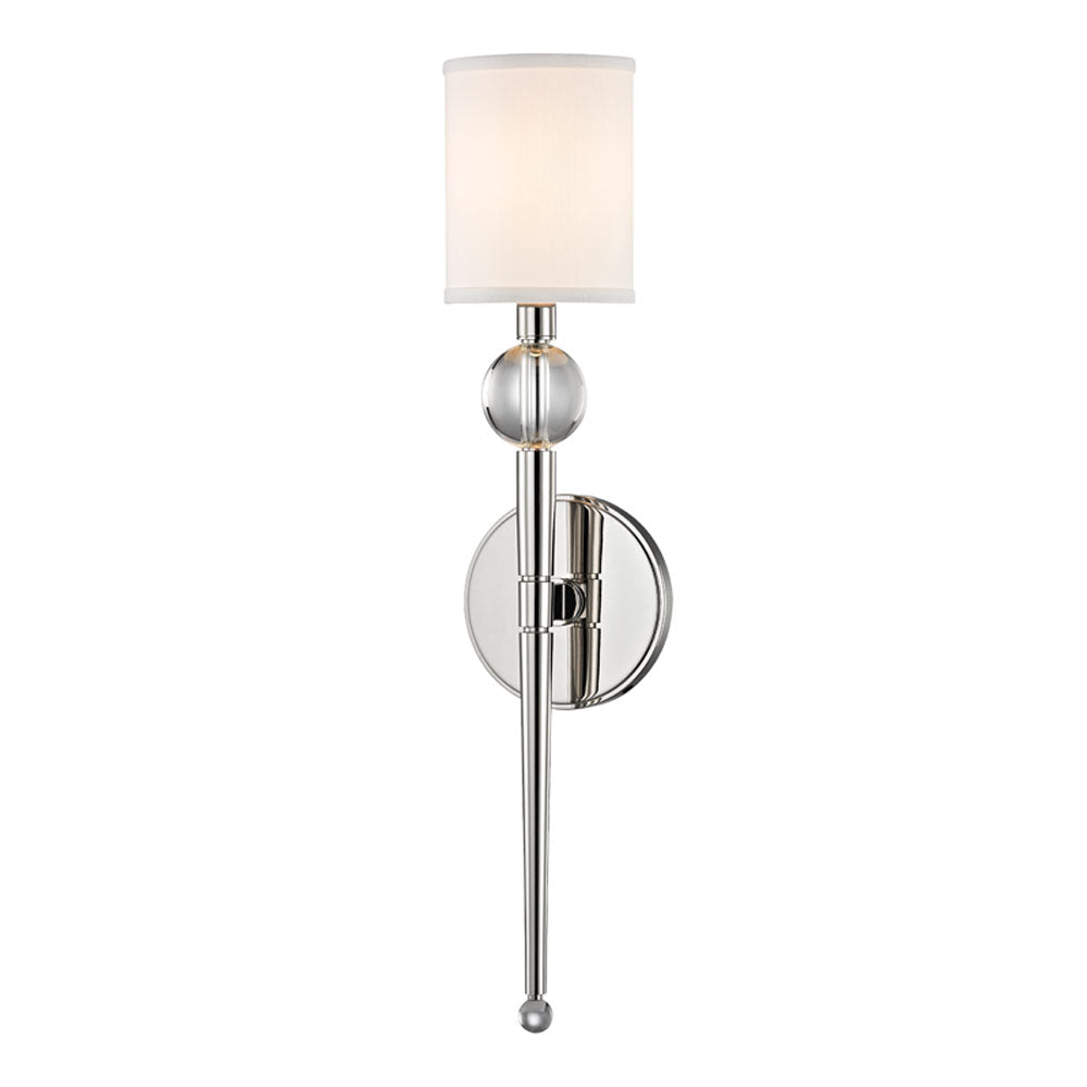 Hudson Valley Lighting Rockland Wall Sconce in Polished Steel