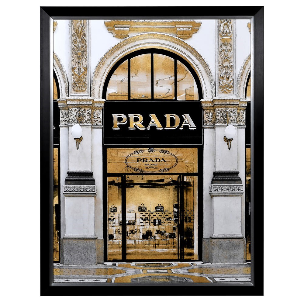 Huge Vintage Prada Store Framed Print