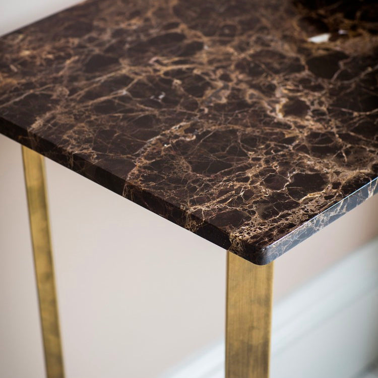 Imanni Gold & Marble Console Table