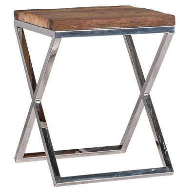 Richmond Interiors Kensington End Table with Recycled Wood Top - Small