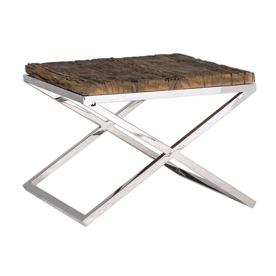 Richmond Interiors Kensington End Table with Recycled Wood Top - Large