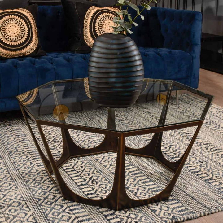 Libra Interiors Catalan Bronze Gilded Coffee Table