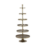 Light & Living Hokksund Etagere Stand in Antique Bronze