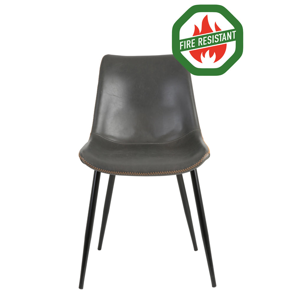 Jasper Dining Chair in Grey Artificial Leather