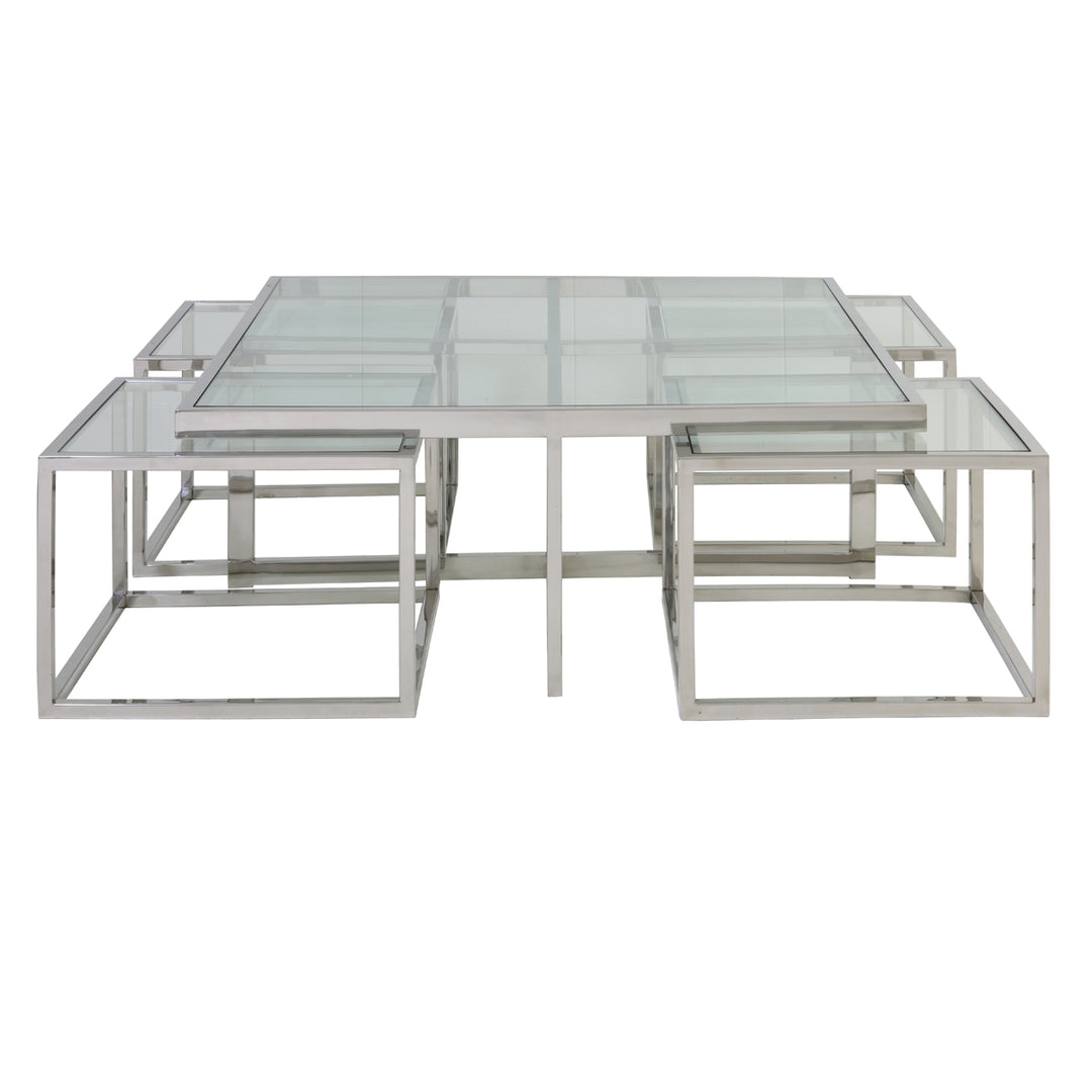 Jericho Coffee Table in Nickel