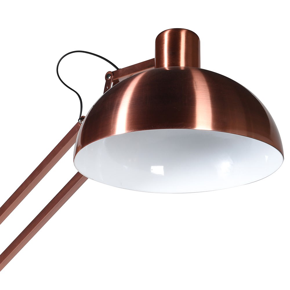 Jerry Angled Lamp with Copper Exterior