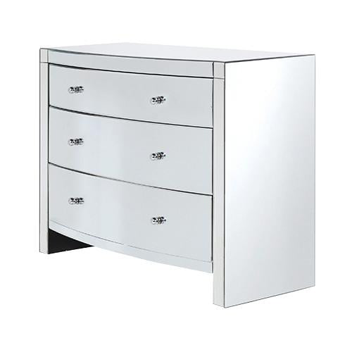 Josephine Curved Mirrored Chest of Drawers