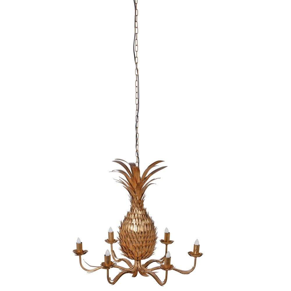 Jugo Pineapple Golden Ceiling Light Chandelier