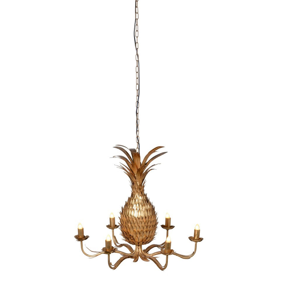 Jugo Pineapple Golden Ceiling Light Chandelier – Shropshire Design
