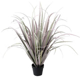 Kasbah Potted Ornament with Grey and Lilac Grass – Excess Stock