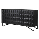Kiwa Black Wood Sideboard