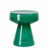 Light & Living Dakwa Side Table in Green Glass