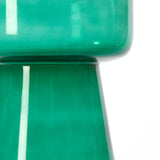 Light & Living Dakwa Tall Side Table in Green Glass