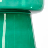 Light & Living Dakwa Tall Side Table in Green Glass