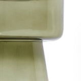 Light & Living Dakwa Tall Side Table in Grey-Green Glass
