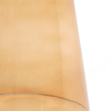 Light & Living Dakwa Tall Side Table in Ochre-Yellow Glass