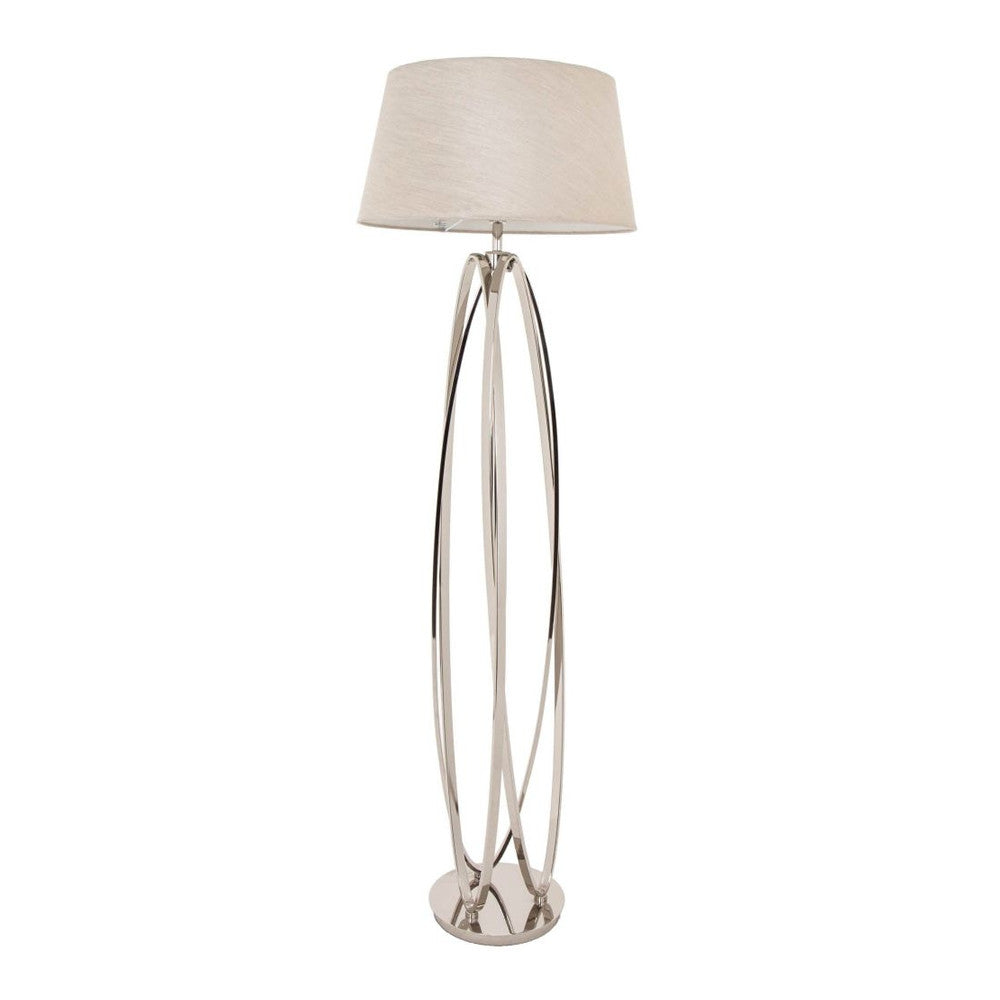 RV Astley Akira Nickel Interlocking Rings Floor Lamp – Shropshire Design