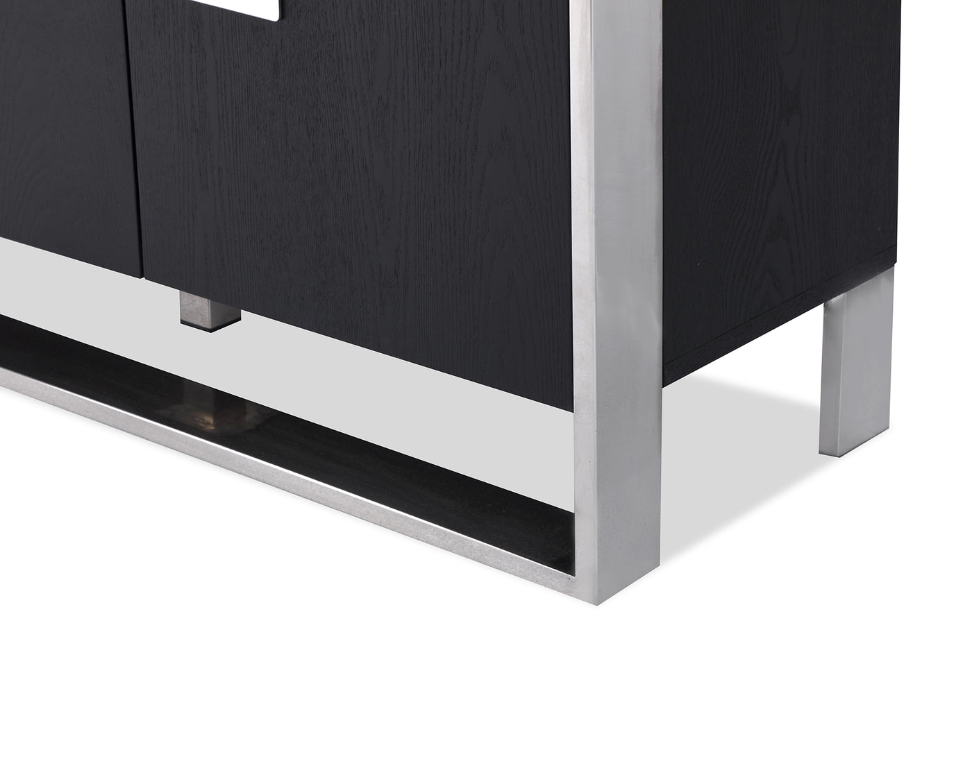 Liang & Eimil Ophir Sideboard with Black Ash Veneer and Stainless Steel