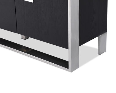 Liang & Eimil Ophir Sideboard with Black Ash Veneer and Stainless Steel