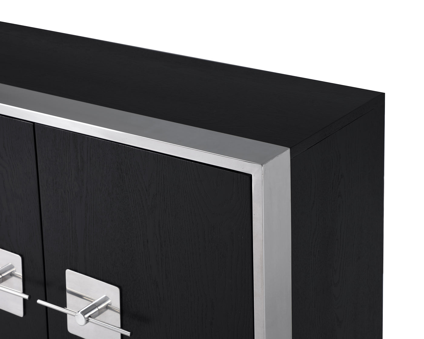 Liang & Eimil Ophir Sideboard with Black Ash Veneer and Stainless Steel