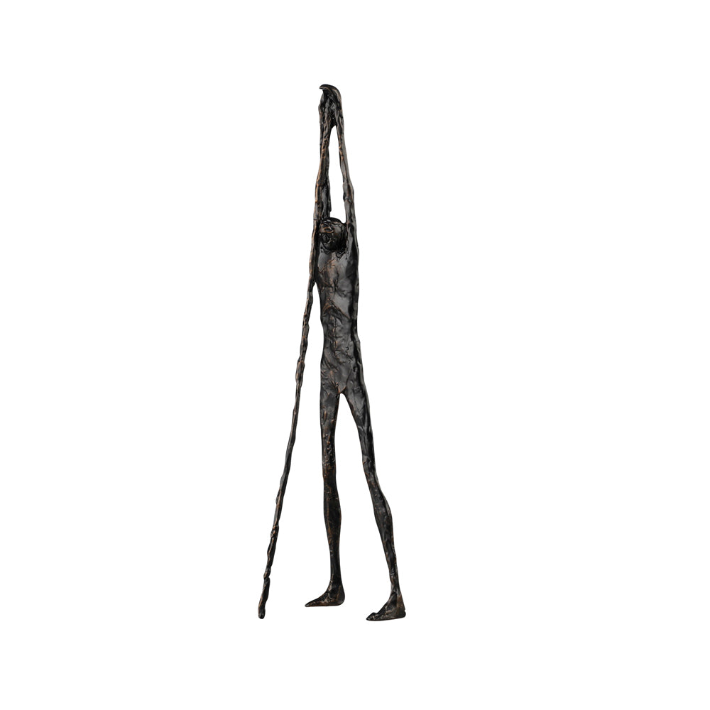 Liang & Eimil Abstract Sculpture in Dark Bronze Finish Steel