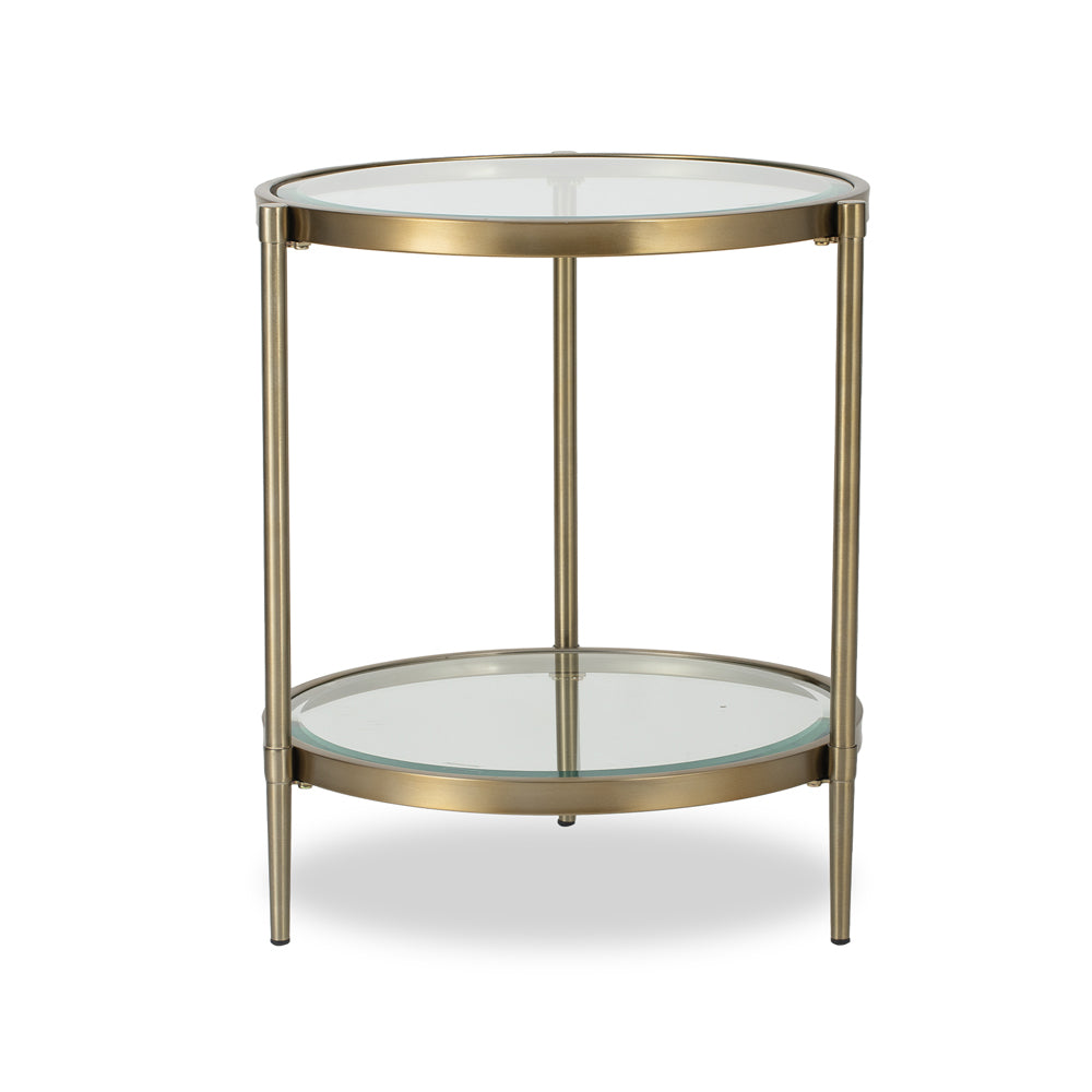 Liang & Eimil Adlon Side Table with Brushed Brass Effect