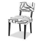 Liang & Eimil Alfama Dining Chair with Zebra Black and White Fabric and Oak Legs