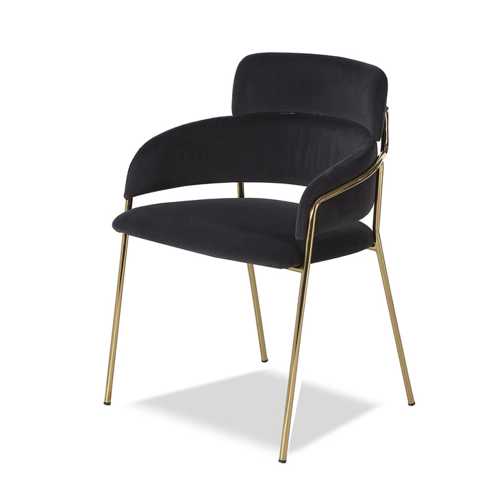 Liang & Eimil Alice Dining Chair with Toscana Coal Velvet