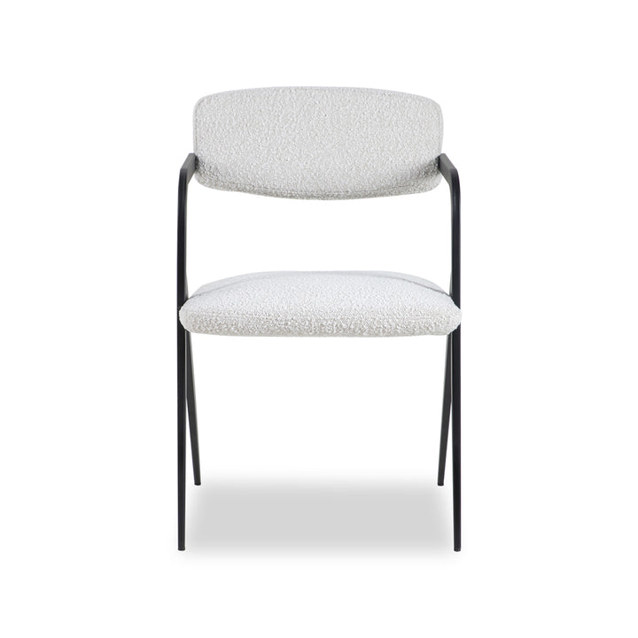 Liang & Eimil Alpar Dining Chair with Boucle Sand Upholstery