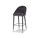 Liang & Eimil Arden Stool in Gainsborough Nickel Grey Velvet