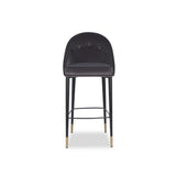 Liang & Eimil Arden Stool in Gainsborough Nickel Grey Velvet