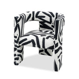Liang & Eimil Archer Occasional Chair with Graphic Black and White Linen