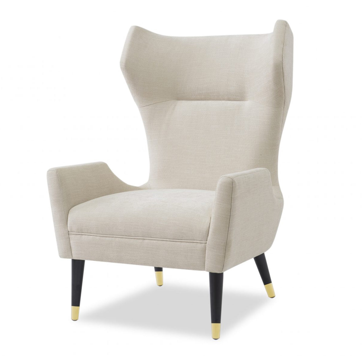 Liang & Eimil Beige Chenille (Linen Effect) Vendome Occasional Chair