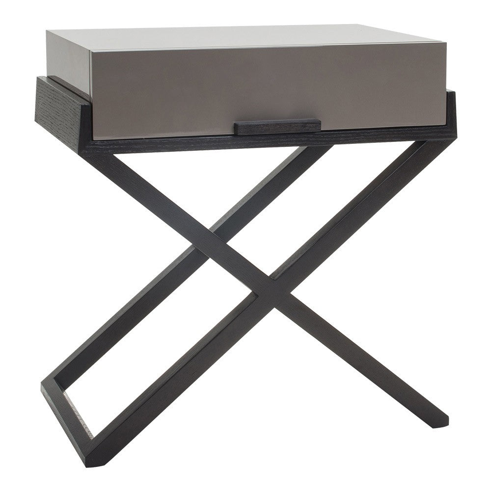 Liang & Eimil Boston Gloss Taupe Bedside Table