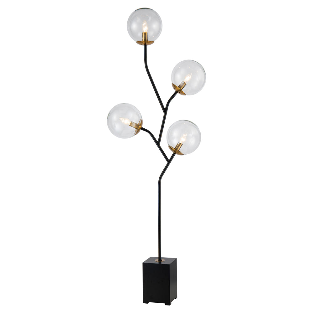 Liang & Eimil Botanical Floor Lamp with Clear Glass