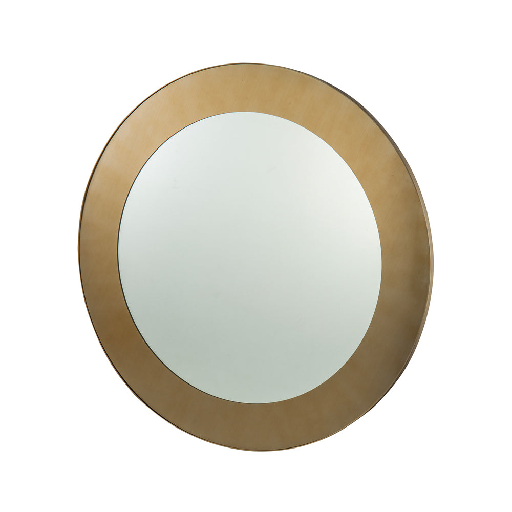 Liang & Eimil Camden Circular Mirror with Brushed Brass Frame