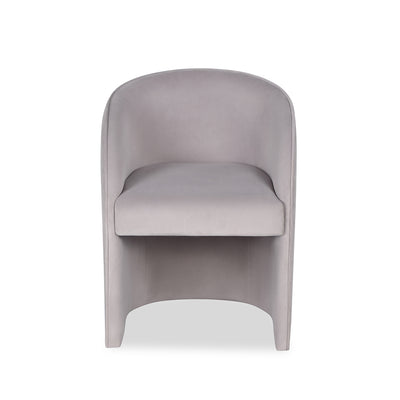 Liang & Eimil Capri Chair Kaster Light Grey Velvet