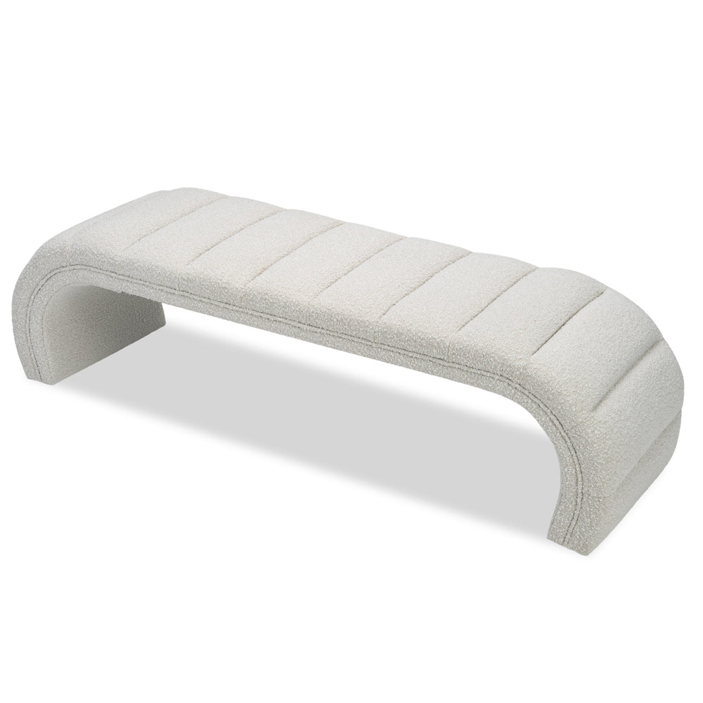 Liang & Eimil Coppola Bench with Boucle Sand Fabric