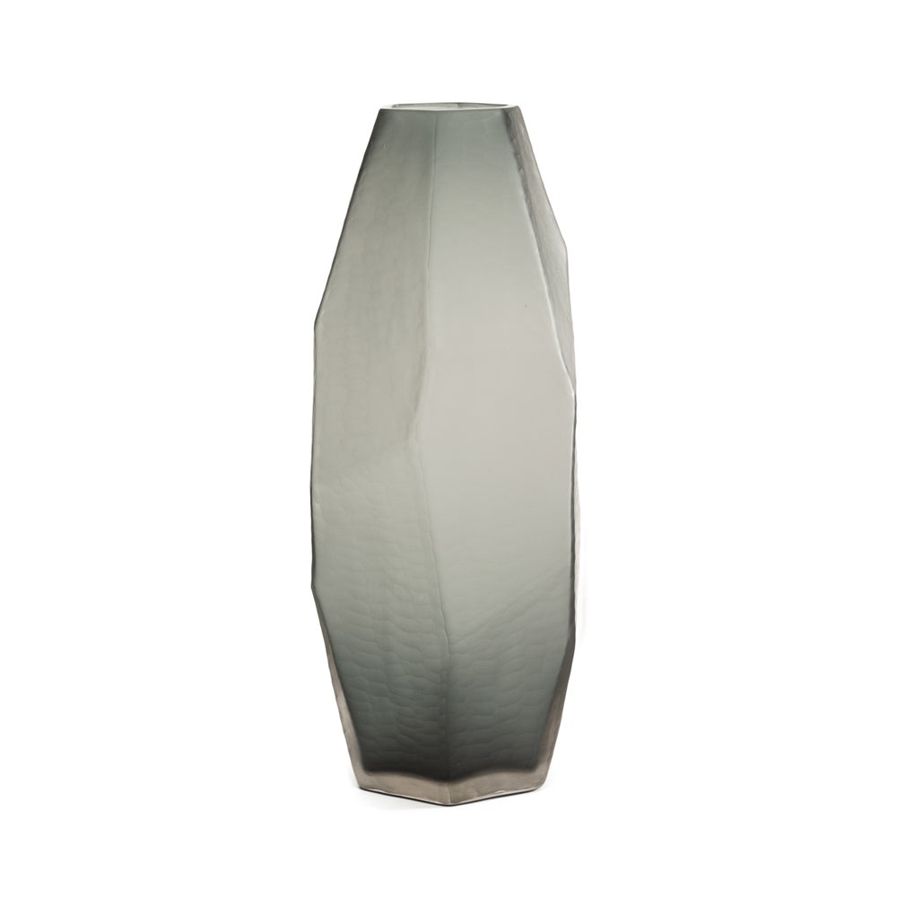 Liang & Eimil Crystal Vase in Smoke Grey