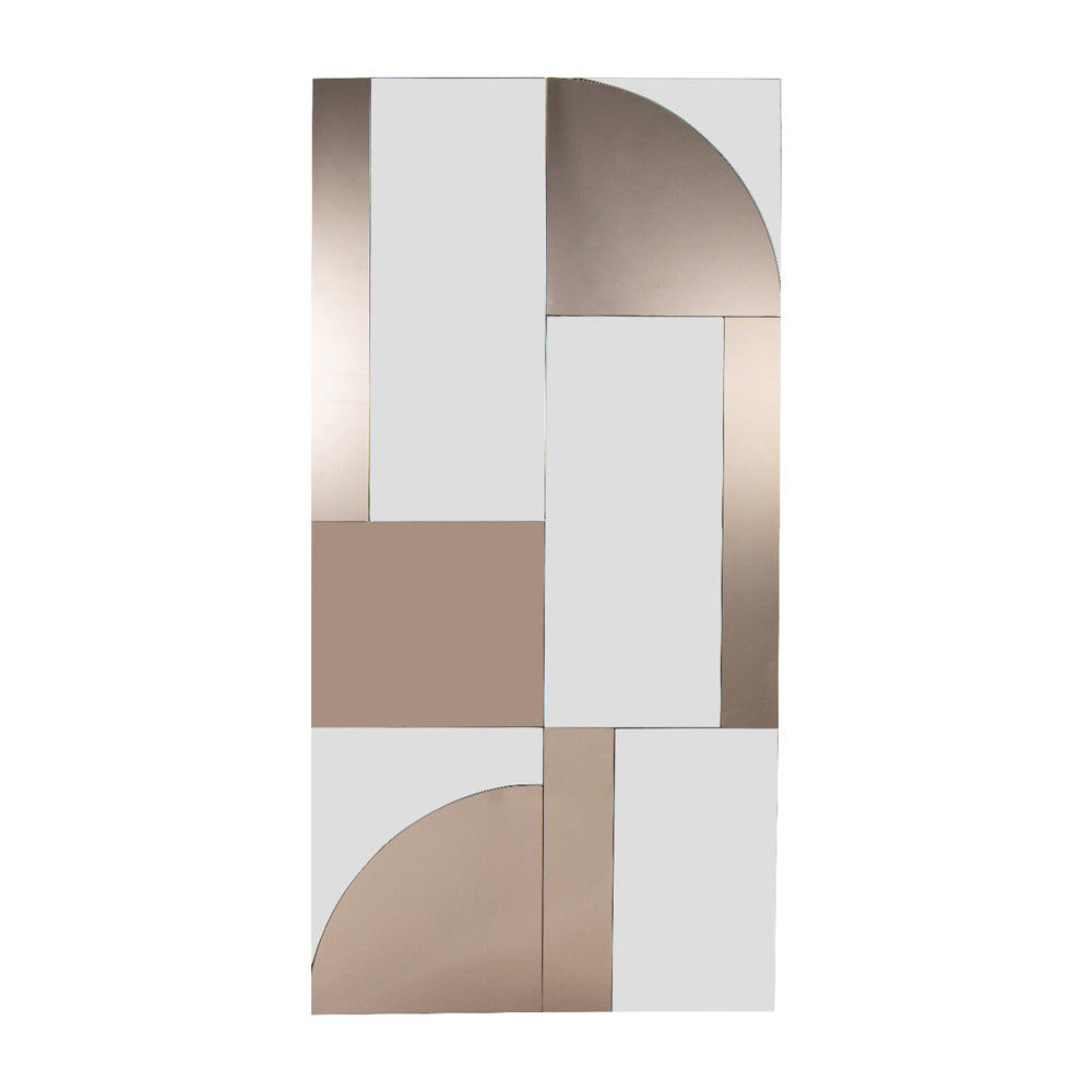 Liang & Eimil Cubist Mirror with Bronze and Grey Sheen