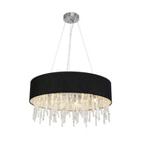 Liang & Eimil Dumas Pendant Lamp with Chrome Finish Metal and Cast Glass