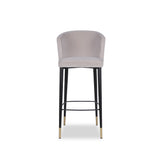 Liang & Eimil Elica Stool in Gainsborough Dorian Grey Velvet